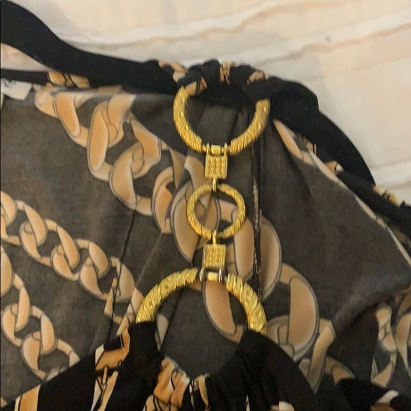 Cache rucched top with gold accents - Picture 2 of 4